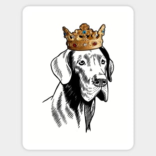 Great Dane Dog King Queen Wearing Crown Sticker